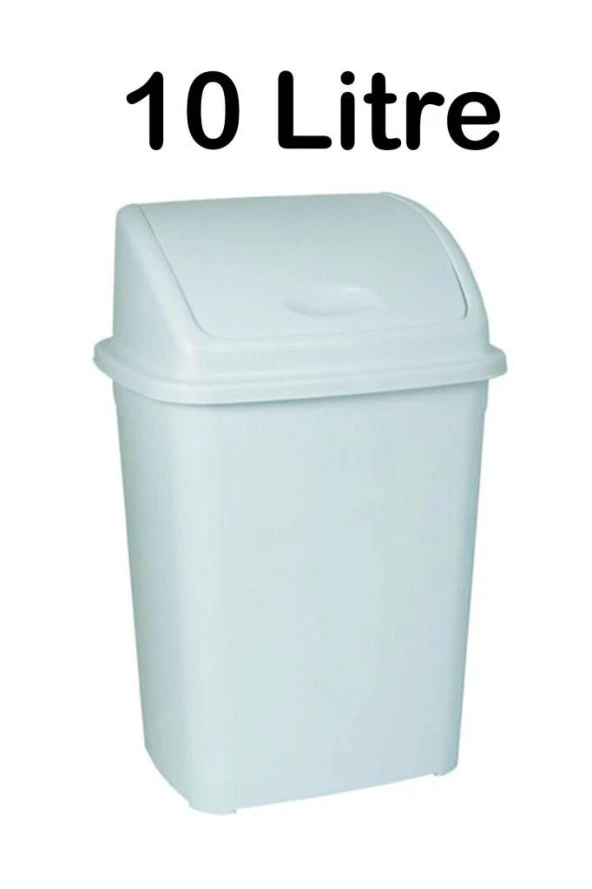 Plastik 10 Litre Klik Kapaklı Çöp Kovası Açık Mavi ürün görseli 1