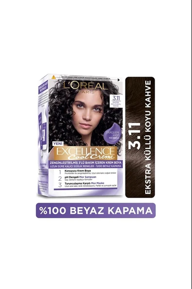 L'Oreal Paris Loreal Paris Excellence Cool Creme Saç Boyası – 3.11 ürün görseli 1