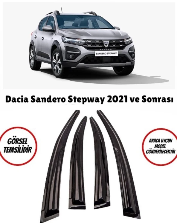 Dacia Sandero Stepway Cam Rüzgarlığı 2021 ve Sonrası ürün görseli 1