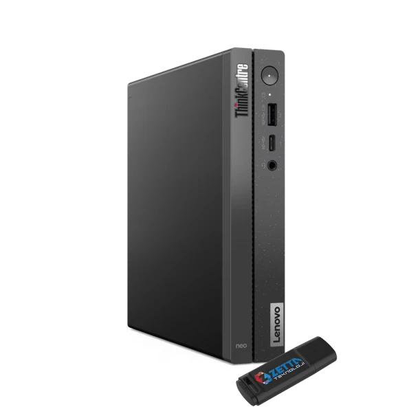 Lenovo Thinkcentre NEO 50Q Gen 4 Intel Core I5-13420H 16GB 512GB SSD Windows 11 Home Masaüstü Bilgisayar 12LN0048TRH01 + Zetta Flash Bellek ürün görseli 1