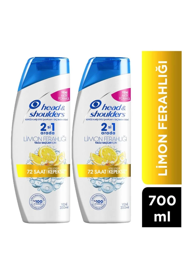 Limon Ferahlığı 2'si 1 Arada Kepeğe Karşı Etkili Şampuan 350 Ml X 2 Adet ürün görseli 1