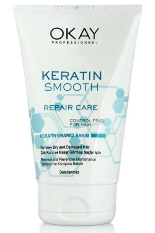 Okayprofessıonnel Okay Keratin Smooth Onarıcı Saç Bakım Kremi 100 Ml ürün görseli 1