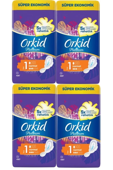 Orkid Platinum Hijyenik Ped 1 Boy Normal 24'lü 4 Adet ürün görseli 1