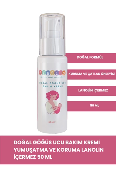 Bebelin Yumuşatma Ve Koruma Sağlayan Doğal Göğüs Ucu Bakım Kremi 50 ml ürün görseli 1