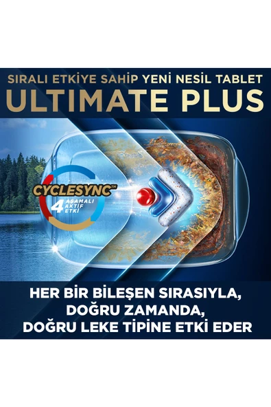 Finish Ultimate Plus Bulaşık Yıkama Tableti 40 Lı - Resim 4