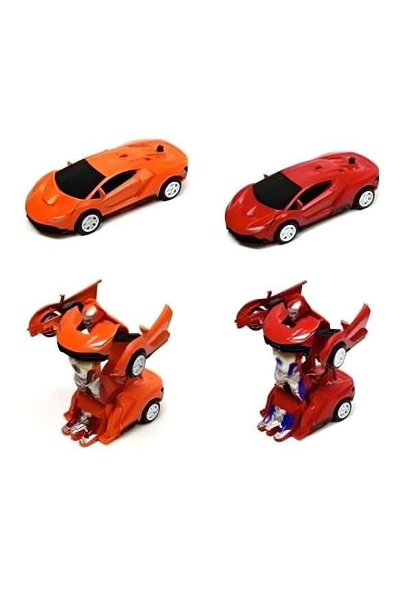 Caglars Transformers Robot Çek Bırak 1:32 Kendinden Robota Dönüşebilen Metal Araba ürün görseli 1