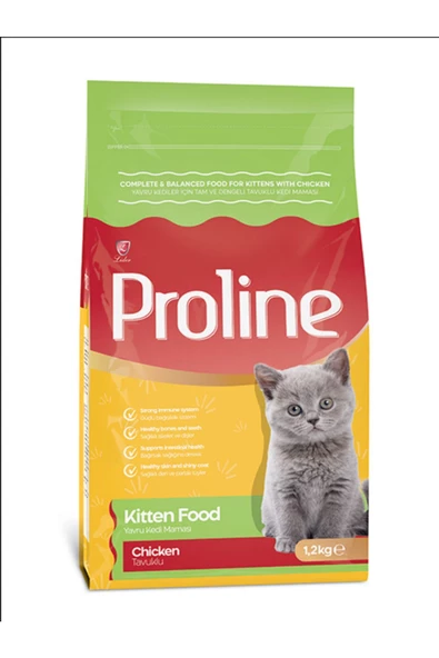 Pro Line Yavru Kedi Maması Tavuklu Proline 1,2 Kg ürün görseli 1