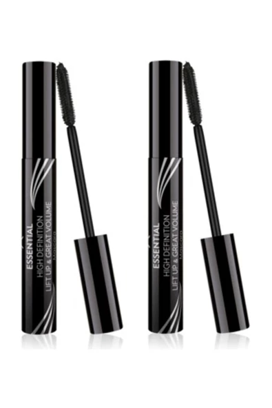 GOLDEN ROSE Hacim Etkili Siyah Maskara - Essential High Definition&liftup&great Volume Mascara X 2 Adet ürün görseli 1