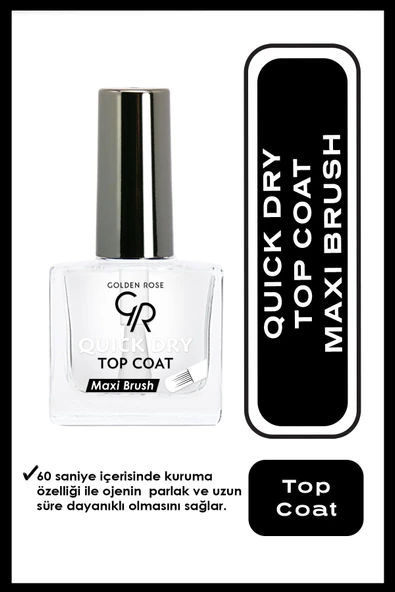 GOLDEN ROSE Quick Dry Top Coat - Oje Kurutucu - 8691190068936 ürün görseli 1