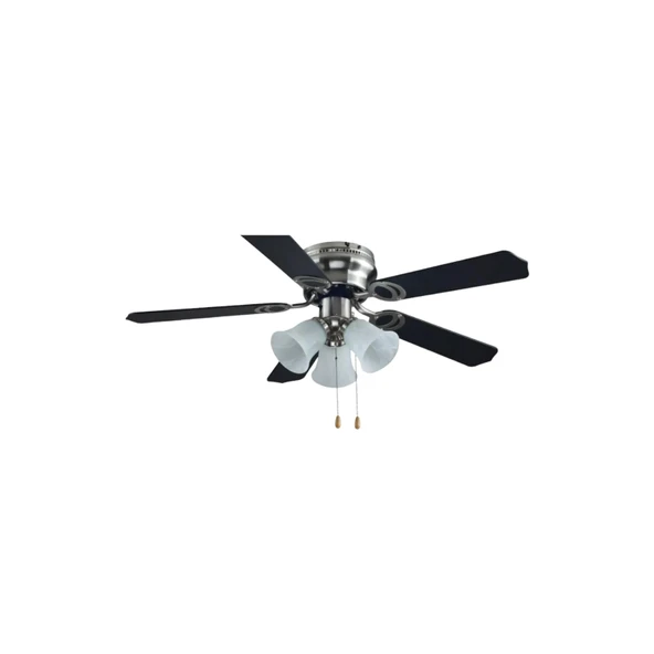Vanti Home KCF 284 Dekoratif Tavan Vantilatörü - 42 Inch, 5 Kanatlı, 3 Hız Ayarlı, Nikel Kaplama ürün görseli 1
