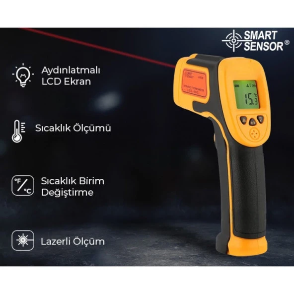 Smart Sensor AS530 Hassas Sıcaklık Termometre-550°C - Resim 2