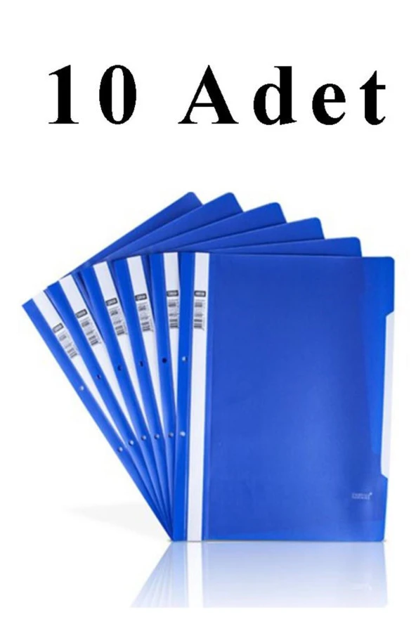10 Adet A4 Mavi Telli Dosya Ofis Büro Okul ürün görseli 1