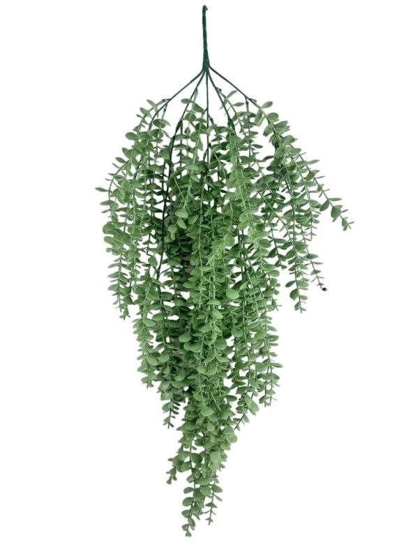 Nettenevime Yapay Çiçek Sarkan Mat Pastel Yeşil Şimşir Okaliptus Jumbo Boy 75*35cm Yapay Sarmaşık ürün görseli 1