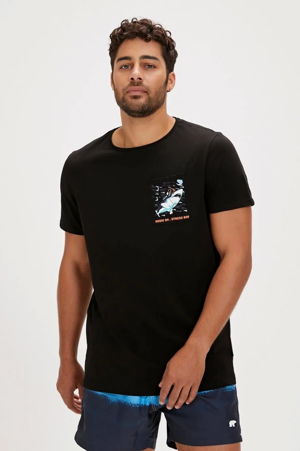 Francis Night Men's T-Shirt - Resim 2