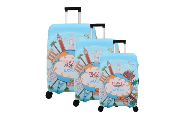 Bagacar Travel Büyük Orta Kabin Boy için 3 lü Valiz Kılıfı ürün görseli 1