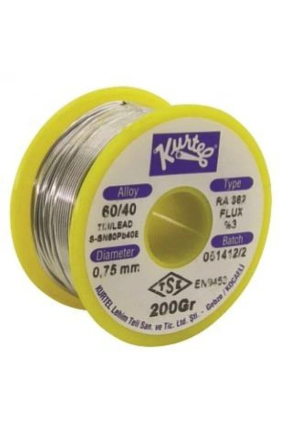 200 Gram Lehim Teli 0.75mm Ince 60/40 ürün görseli 1