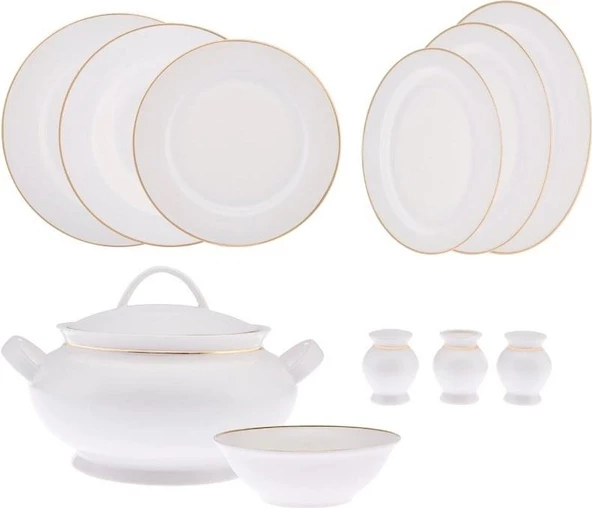Emsan Yemek Takımı 60 Parça New Bone Yeni Marly Gold ürün görseli 1