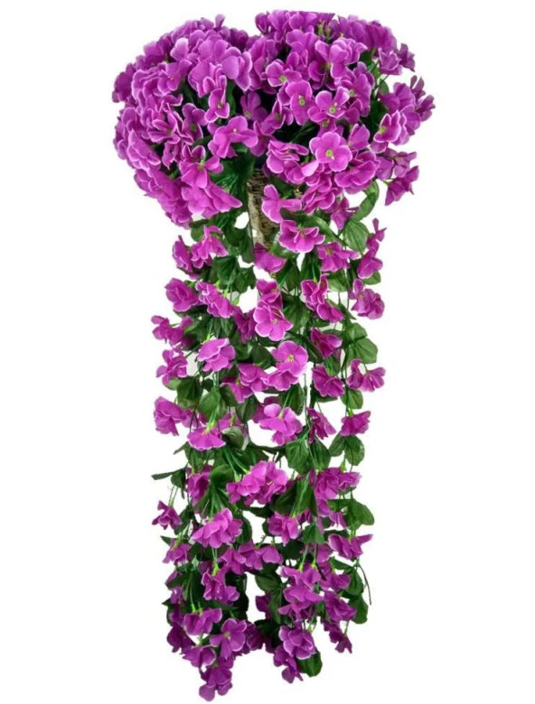 Nettenevime Yapay Çiçek Sarkan Begonvil Çiçeği  JUMBO LİLA ürün görseli 1