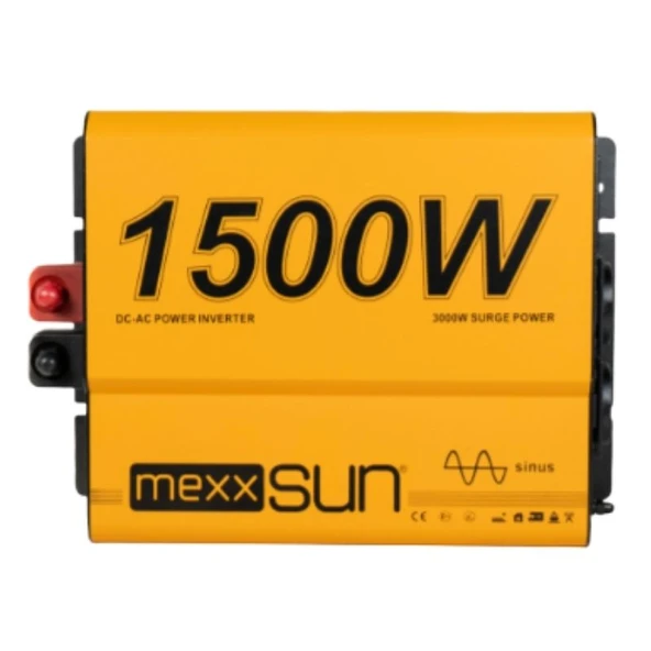 Mexxsun 12 Volt 1500 Watt Tam Sinüs İnverter ürün görseli 1