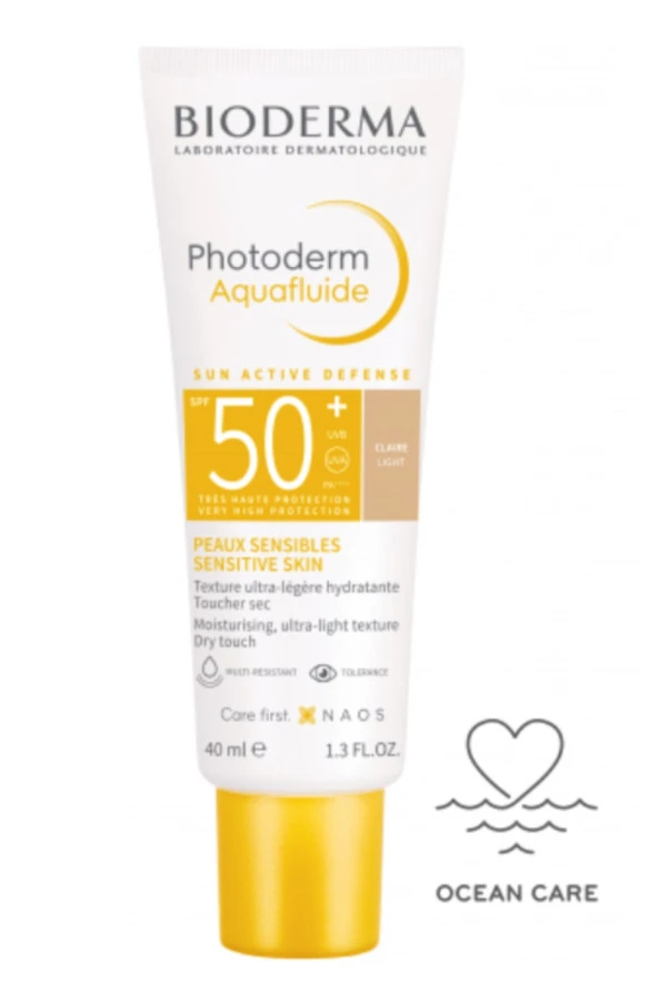 Bioderma Photoderm SPF 50+ Aquafluide Renkli Güneş Kremi 40 ml Claire Light ürün görseli 1