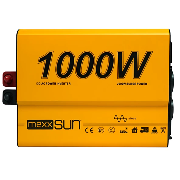 Mexxsun 12 Volt 1000 Watt Tam Sinüs İnverter ürün görseli 1