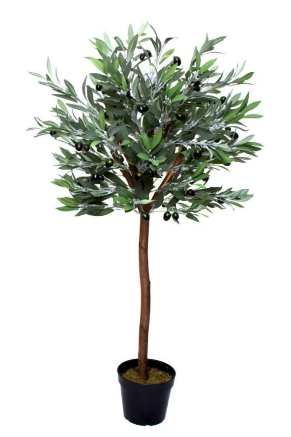 Nettenevime Yapay Zeytin Ağacı 120cm Tek Gövdeli Doğal Gerçek Görünümlü Yapay Ağaç ürün görseli 1
