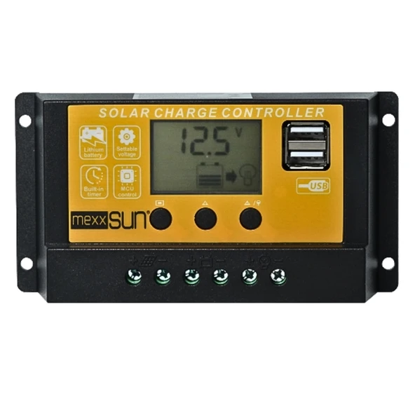 Mexxsun 10A Pwm Şarj Regülatörü 12/24V AT10 ürün görseli 1