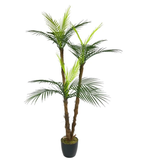 Nettenevime Yapay Ağaç Areka Palmiye 3Katlı 3 Dal 18 Yaprak 130cm Salon Çiçeği Yapay Çiçek ürün görseli 1