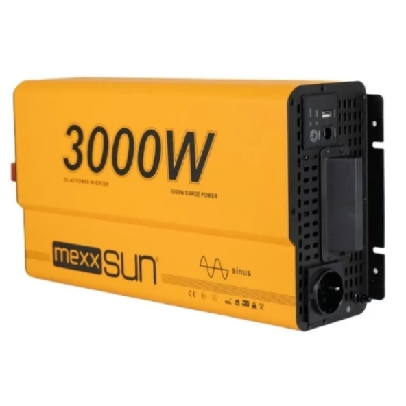 Mexxsun 12 Volt 3000 Watt Tam Sinüs İnverter - Resim 2