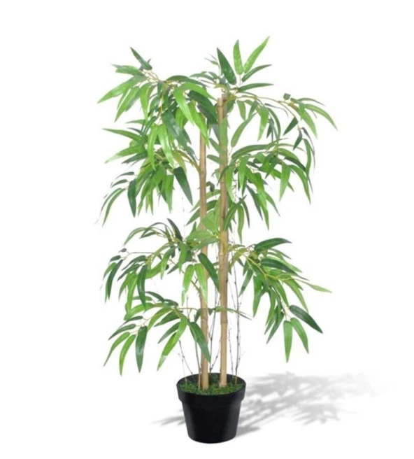Nettenevime Yapay Ağaç Bambu Ağacı 2 Gövdeli Salex li 90x30cm Siyah Plastik Saksılı ürün görseli 1