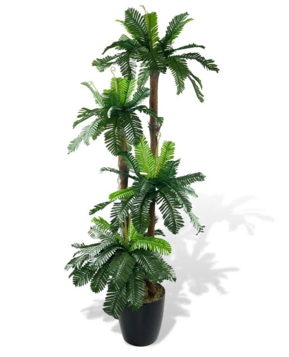 Nettenevime Yapay Ağaç Sıkas Palmiye 4Katlı 84Yaprak 150cm Salon Çiçeği Yapay Çiçek ürün görseli 1