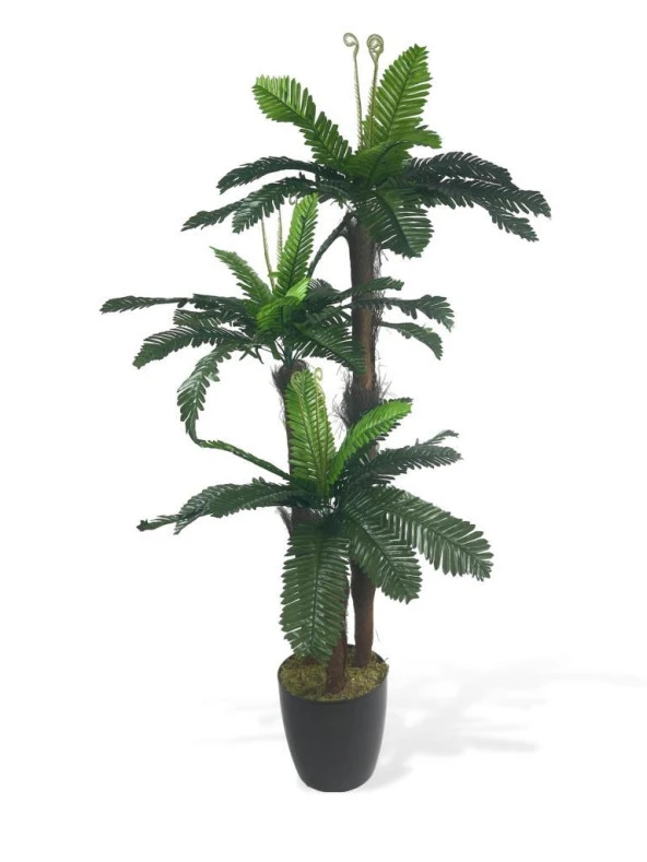 Nettenevime Yapay Ağaç Palmiye Sıkas 3Katlı 54Yaprak 130*65cm ürün görseli 1