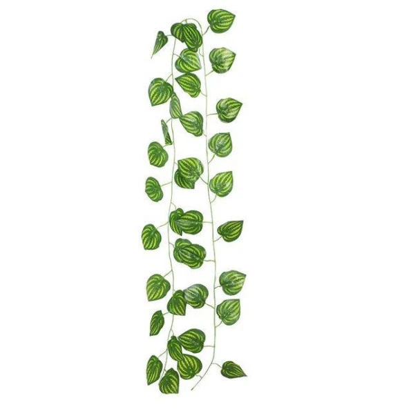 Yapay Sarmaşık Sarı Çizgili Yapay Çiçek Dekoru 230cm ürün görseli 1