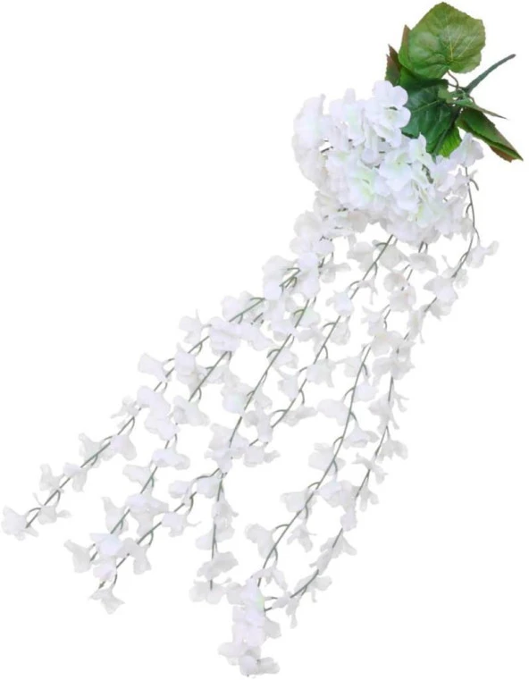 Nettenevime Yapay Çiçek Sarkan Ortanca Çiçeği 60 cm BEYAZ ürün görseli 1