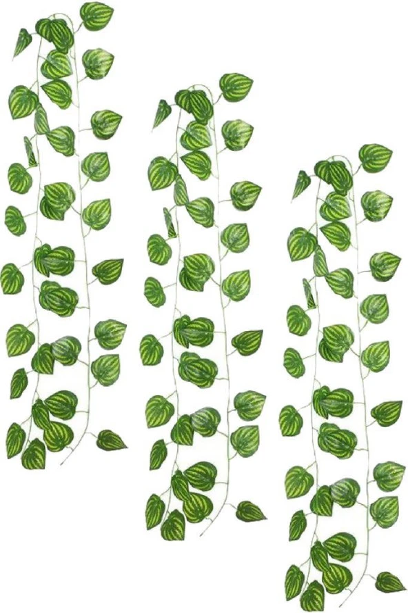Nettenevime Yapay Sarmaşık Sarı Çizgili Yapay Çiçek Dekoru 230cm X 3ADET ürün görseli 1