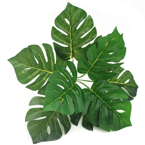 Nettenevime Yapay Çiçek Demet Monstera 35cm 9 Dal Yapay Bitki ürün görseli 1