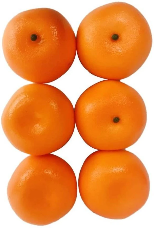 Nettenevime Yapay MANDALİNA 6 lı Paket  Yapay Meyve ürün görseli 1