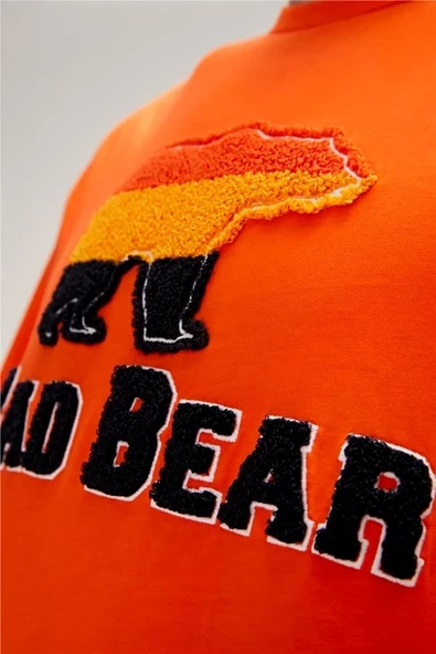 Bad Bear Üç Parçalı Turuncu Erkek Tişört - Resim 4