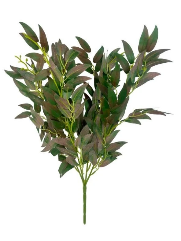 Nettenevime Yapay Çiçek Zeytin Yaprağı Demeti 4 Dallı 50cm Kahve Yeşil ürün görseli 1