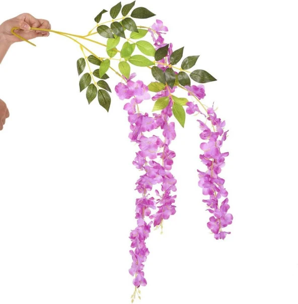 Nettenevime Yapay Çiçek Sarkan 3 Dallı Akasya 90cm LİLA ürün görseli 1