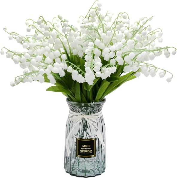 Nettenevime Yapay Çiçek Müge Çiçeği Beyaz Çan Çiçeği Lily Of The Valley Demet ürün görseli 1