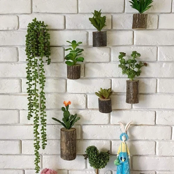 Nettenevime Yapay Çiçek Sarkan String Okaliptus 70cm 3dal - Resim 2