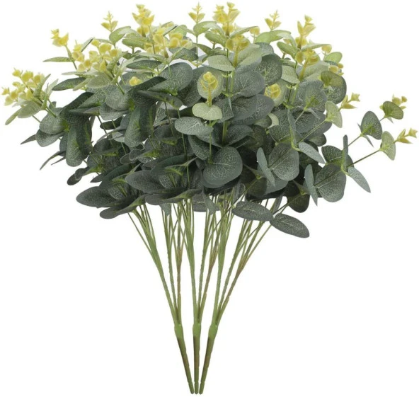 Nettenevime 3 Demet Yapay Çiçek Okaliptus Aradal YeşilBitki Arajman Çiçeği Eucalyptus ürün görseli 1