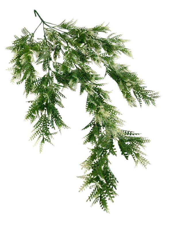 Nettenevime Yapay Çiçek Sarkan Çiçek Yeşil Beyaz Fern725 Yapay Sarmaşık  70*30cm UV Katkılı Güneşe Dayanıklı ürün görseli 1