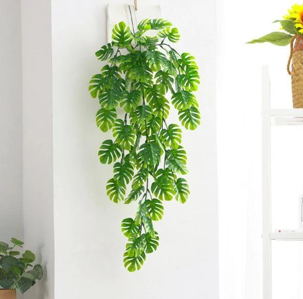 Nettenevime Yapay Çiçek Sarkan Monstera DeveTabanı 5 Dallı 70cm ürün görseli 1