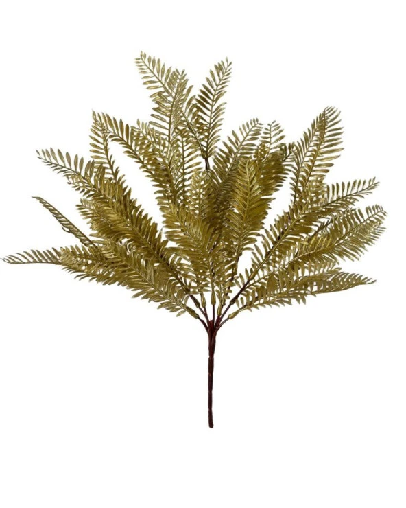 Nettenevime Yapay Çiçek Altın Gold Fern Demet Garnitür Aradal Dekoratif Yapay Bitki ürün görseli 1