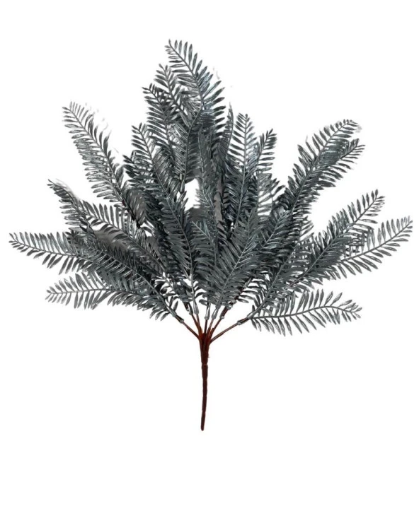 Nettenevime Yapay Çiçek Gümüş Fern Demet Garnitür Aradal Dekoratif Yapay Bitki ürün görseli 1