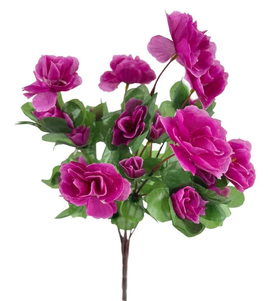 Nettenevime Yapay Çiçek Mor Açelya Demeti 7 Dallı 33*20cm ürün görseli 1