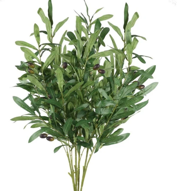 Nettenevime 4lü Set Yapay Zeytin Dalı  Uzun Dallı 90cm 6 Meyveli ürün görseli 1