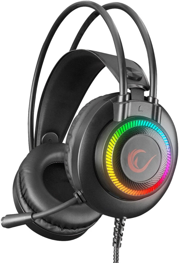 Rampage RM-K27 X-Jammer 3.5 MM 7 Renk Ledli Kulak Üstü Oyuncu Kulaklığı ürün görseli 1